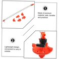 thumbnail image 2 of Regulator Water Line Pressure Regulating Valve Poultry Water Fountain Quail Waterer Bird Waterer Hens Water Dispenser, 2 of 5