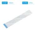 thumbnail image 2 of Cable plano flexible Unique Bargains Cinta de extensión 24 pasadores 1,0mm paso 150mm para 3D impresora portátil cámara Pantalla y DVD Reproductor Conector B Paquete de 6, 2 of 5
