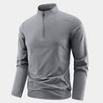 thumbnail image 7 of vdgthytj Shirts for Men Long Sleeve Stand Collar Quarter Zip Lightweight Basic Fall Athleisure Pullover Tops(3X-Large,Dark Gray), 7 of 7