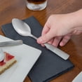 thumbnail image 2 of TrueCraftware- Set of 12 Stainless Steel Esquire Dessert Spoon- Stainless Steel Flatware Cutlery Kitchen Tableware Set for Home and Restaurant Coffee Spoon Small Spoons for Dessert Silverware, 2 of 6
