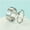 Silver, variant on 2pcs Lightning Bolt Couple Promise Ring Jewelry His and Her Alternative Minimalist Simple Matching Anniversary 316L Stainless Steel Adjustable Open Ring