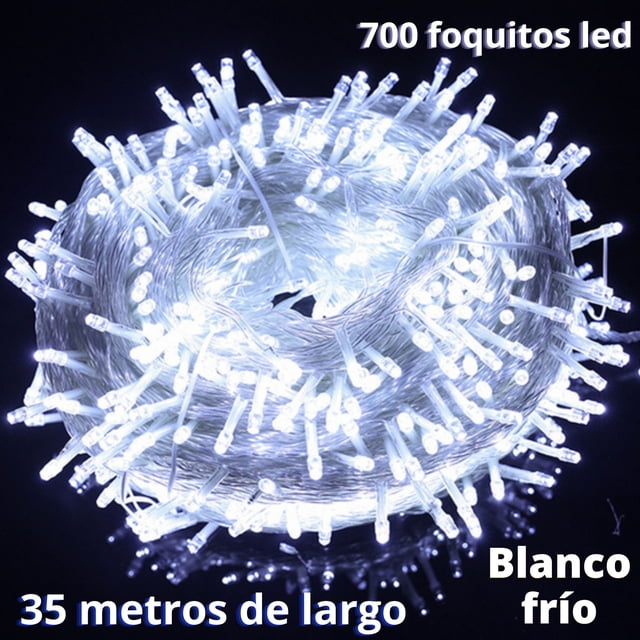 Serie de luces navideñas DOSYU 35 Metros 700 LEDs Blanco FRÍO DY-ICE700L-UL