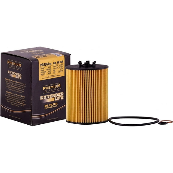 Premium Guard Extended Life Oil Filter up to 10k Miles PG5564EX | Fits 2007-2010 BMW X5, 2006-2010 650i, 2006-2009 750Li, 2006-2010 550i, 2006-2009 750i, 2004-2015 Rolls-Royce Phantom
