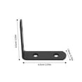 thumbnail image 2 of HEALEEP 12Pcs Right Angle Corner Brackets for Furniture and Cabinet Shelf Supports 6.50X6.50X1.90CM, 2 of 8