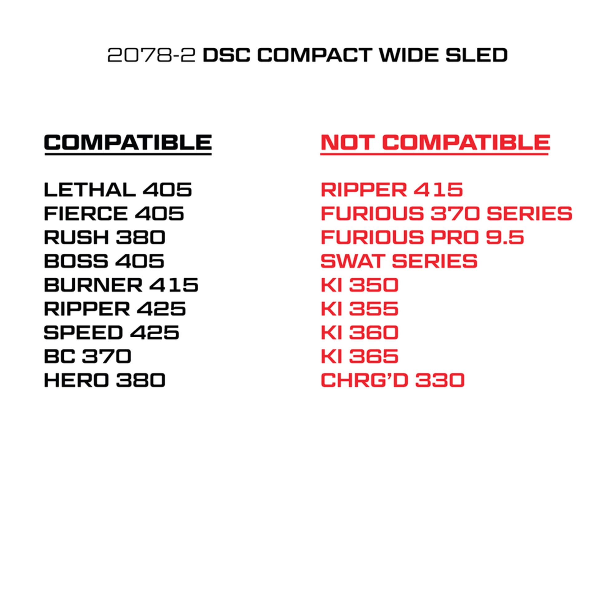Killer Instinct Compact DSC Crank Wide Slide 
