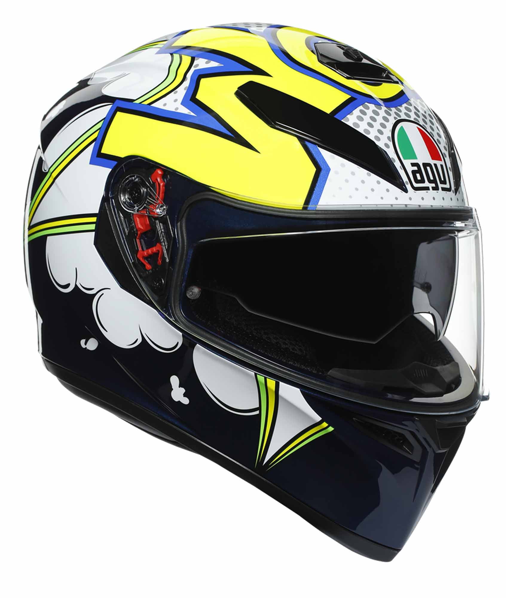 Blue/Pink, X-Large AGV Unisex-Adult Full Face Helmet 