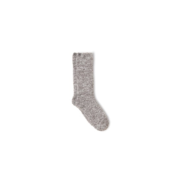 Medias Barefoot Dreams CozyChic Jaspeadas Carbón Blanco S/M