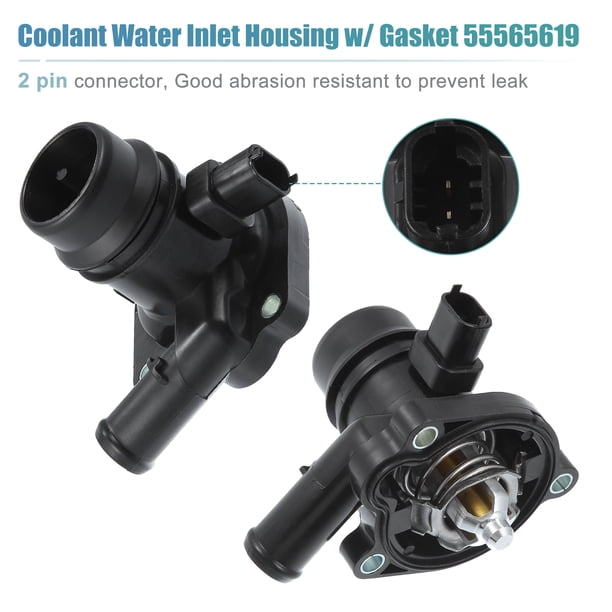 Unique Bargains Engine Water Pump Coolant Thermostat Housing No