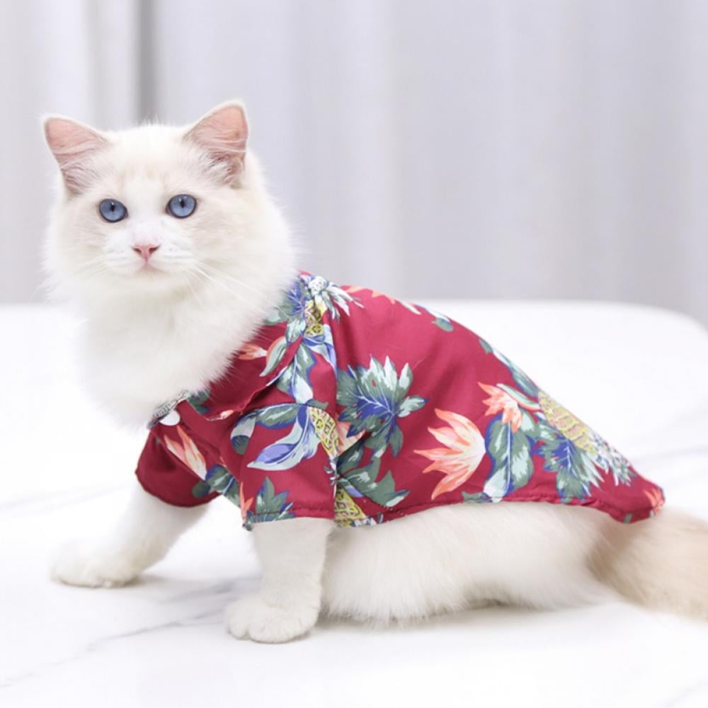 Doggie Style Store Blue Spotty Bird Cat Pet Kitten Jumper Sweater Soft Fleece Vest Sweatshirt Size XS