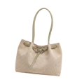 thumbnail image 4 of Bolso tote grande para mujer, bolso de mano informal de moda para primavera, verano y ocio urbano. Mango color caqui, 4 of 8