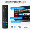 thumbnail image 4 of Replacement Remote for All Fire Series, TV Stick (HD, 4K, 4K Max, Lite), TV Cube and Omni, Insignia, Toshiba, Smart TVs, with Voice Control, 4 of 7