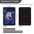 thumbnail image 3 of POLERO RV Door Window Shade Cover, Foldable Sun Shade Windshield Blackout Shower Curtains Coverage Accessories Fits for Most RV Interior Door, Blue Rose Butterfly Horse (17.3" X 26"), 3 of 7
