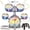 Blue, variant on LINXUXIE Upgrade Big Size Kid Drum Set for Toddlers with 5 Jazz Drum Kit & Star Light Musical Instrument Toys,Boys Gils Gifts for Aged 1-3 3-5