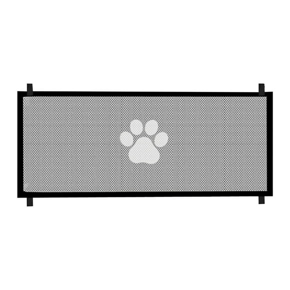 Hearth & Gear Duty Dog Gate For Stairs & Doorways 30.7" Tall Adjustable Pet Gate With Breathable Mesh Screen Indoor Stair Barrier Fits 70.8" Wide Openings