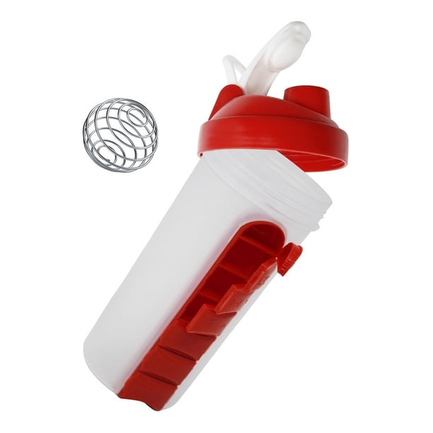 Vaso Shaker Pastillero Mezclador Para Proteina Gym Portatil OEM Pastillero