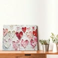 thumbnail image 4 of Balery Textured Heart Abstract Art Pattern Canvas Decorative Picture – 30x40in Premium Wall Art, Modern Canvas Print for Home Decor（Horizontal）, 4 of 6