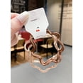 thumbnail image 5 of Gureui 4 pcs of  Elastic Hair Scrunchies Fashion Wavy Hair Ties Multicolor Ponytail Holders for Women Girls, 5 of 7