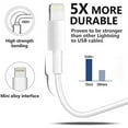 thumbnail image 3 of 4Pack Original [Apple MFi Certified] Charger Lightning to USB Charging Cable Cord Compatible iPhone 14/13/12/11 Pro/11/XS MAX/XR/8/7/6s Plus,iPad Pro/Air/Mini,iPod Touch, 3 of 7