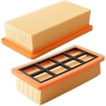 thumbnail image 2 of Filtros compatibles para accesorios de aspiradora, piezas de repuesto, filtro de pantalla (naranja, 2 unidades), 2 of 5