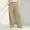 Khaki, variant on Baggy Pants Cotton Linen Pants Women's Solid Colored Cotton and Linen Button Down Wide Leg Long Pants with Loose Outer Pockets Loose Pants Palazzo Pants Pants with Pockets Khaki S