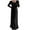 Black, variant on Annhoo Maternity Knit Dress for Women Elagant Twist Front Long Sleeve Ruffle Hem Clothes Trendy Flowy Pregnant Maxi Dresses