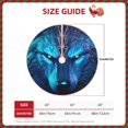 thumbnail image 2 of Sikiie Futuristic Blue Light Wolf Nativity Christmas Tree Skirt, Jesus Christian Winter Holiday Tree Mat Decoration(30-48IN)30", 2 of 6