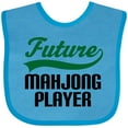 thumbnail image 3 of Inktastic Future Mahjong Player Boys Baby Bib, 3 of 4