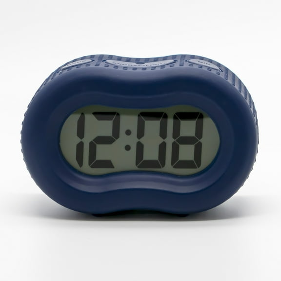 Timelink Rubber Smartlight Fashion Digital LCD Alarm Clock - Blue