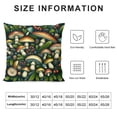 thumbnail image 5 of COMIO Dark Wild Forest Mushrooms Throw Pillow Covers Cozy Square Throw Pillow Case Home Decoration for Bed Couch Sofa Living Room Cushion Cover, 5 of 5