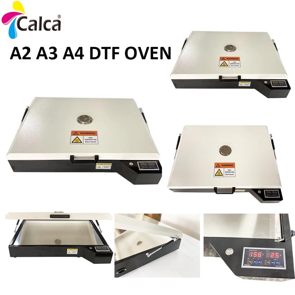CALCA DTF Oven A2 A3 A4 16.5 x 23.4 Pro DTF Transfer Printing Oven Curing  Transfer Film DTF Sheet Open Top Model Direct to Film Machine with  Temperature Control 