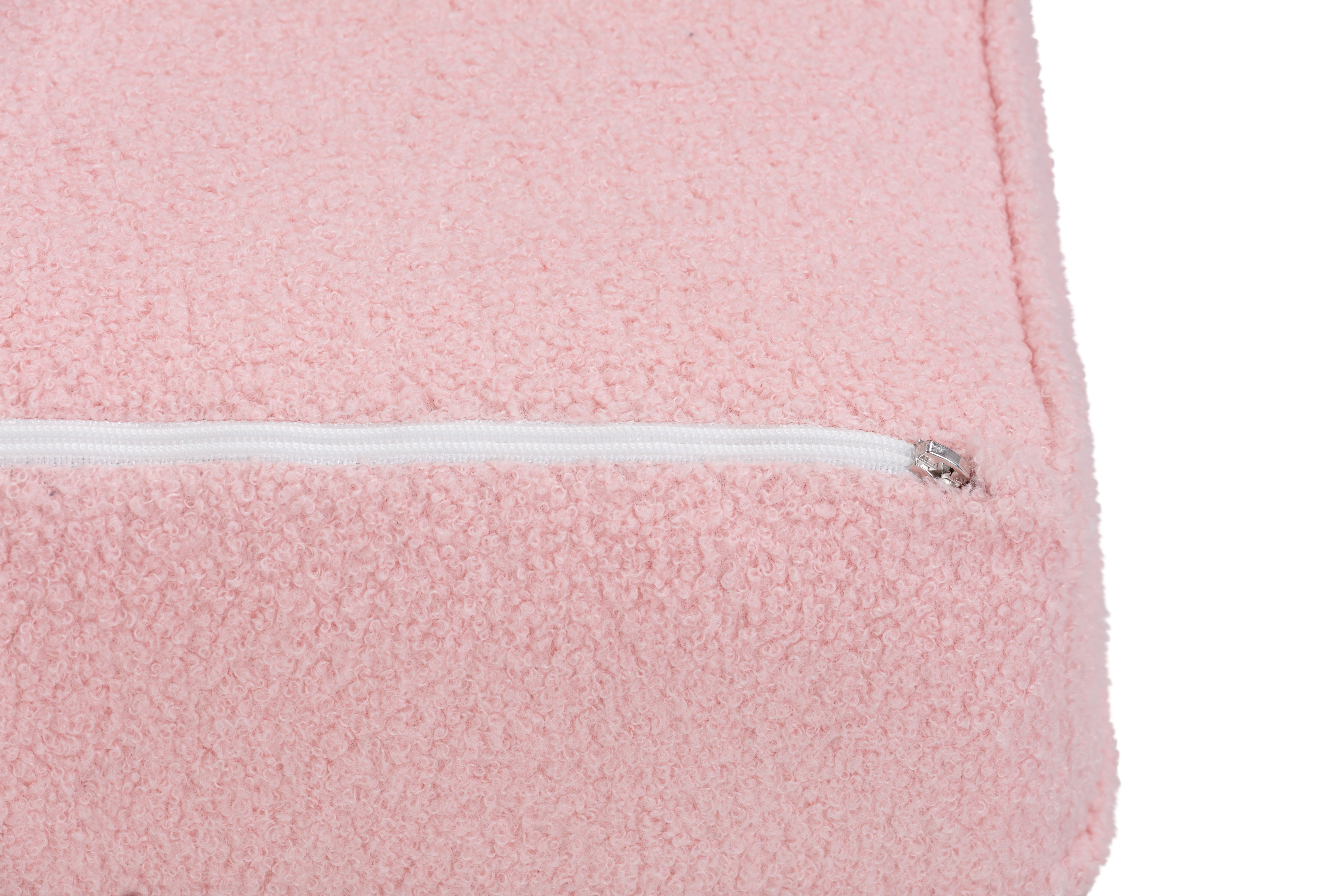 Olive & Opie Kuddlez Kids/Toddlers Foam Chair with Washable Cover, Soft Pink
