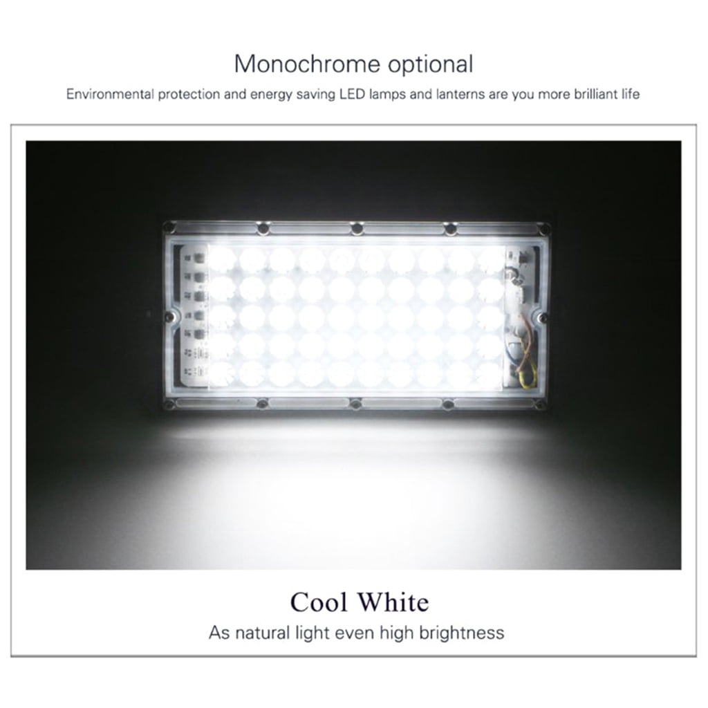 ✪ LED Floodlight Outdoor Spotlight 50W Wall Washer Lamp Reflector IP65 Waterproof Lighting Garden RGB Flood Light AC 110V