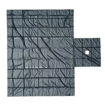 Airbag / Parachute Fabric Black Ultra Light Lumber Tarp 20' x 27' (6' Drop) - 14 Oz Vinyl Lumber Tarps for Flatbed Truck & Trailer