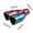 Multicolor, variant on COM1950s Exhaust Tip Dual Exit, Heart Shaped Car Exhaust Pipe Tips, Stainless Steel Bolt on Exhaust Accessory for Truck Suv Sedan