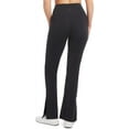 thumbnail image 3 of Danskin -Women's Side Slit Flare -Yoga -Pant, Black Salt, Large, 3 of 3