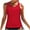 Red, variant on Tankini Tops for Women Swimwear Top Only One Piece Crew Neck Bathing Suit Tops for Teens Modest Swimsuits Tops
