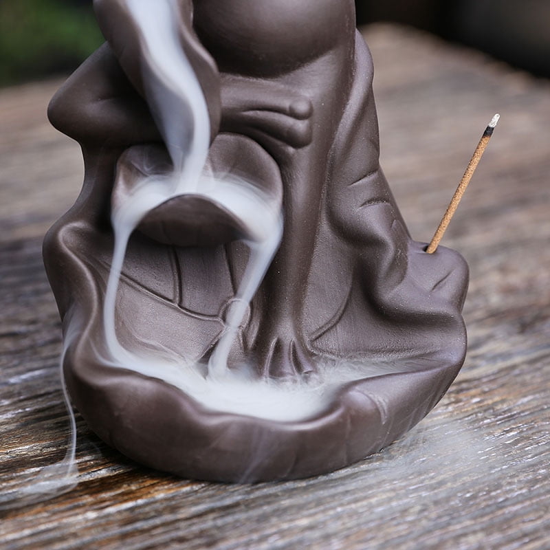 Frog Incense Holder - Ceramic Incense Burner for Sticks & Cones, Home Desk Decor, Aromatherapy, Yoga, Meditation - Frog-Themed Zen Gift