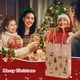 thumbnail image 1 of Uuiauoio Christmas Snowflake Tote Bag with Flat Bottom, Kraft Paper Gift Packaging for Holiday Parties, Festive Tree Design Carry Bag for Seasonal Present Wrapping and Events, 1 of 6