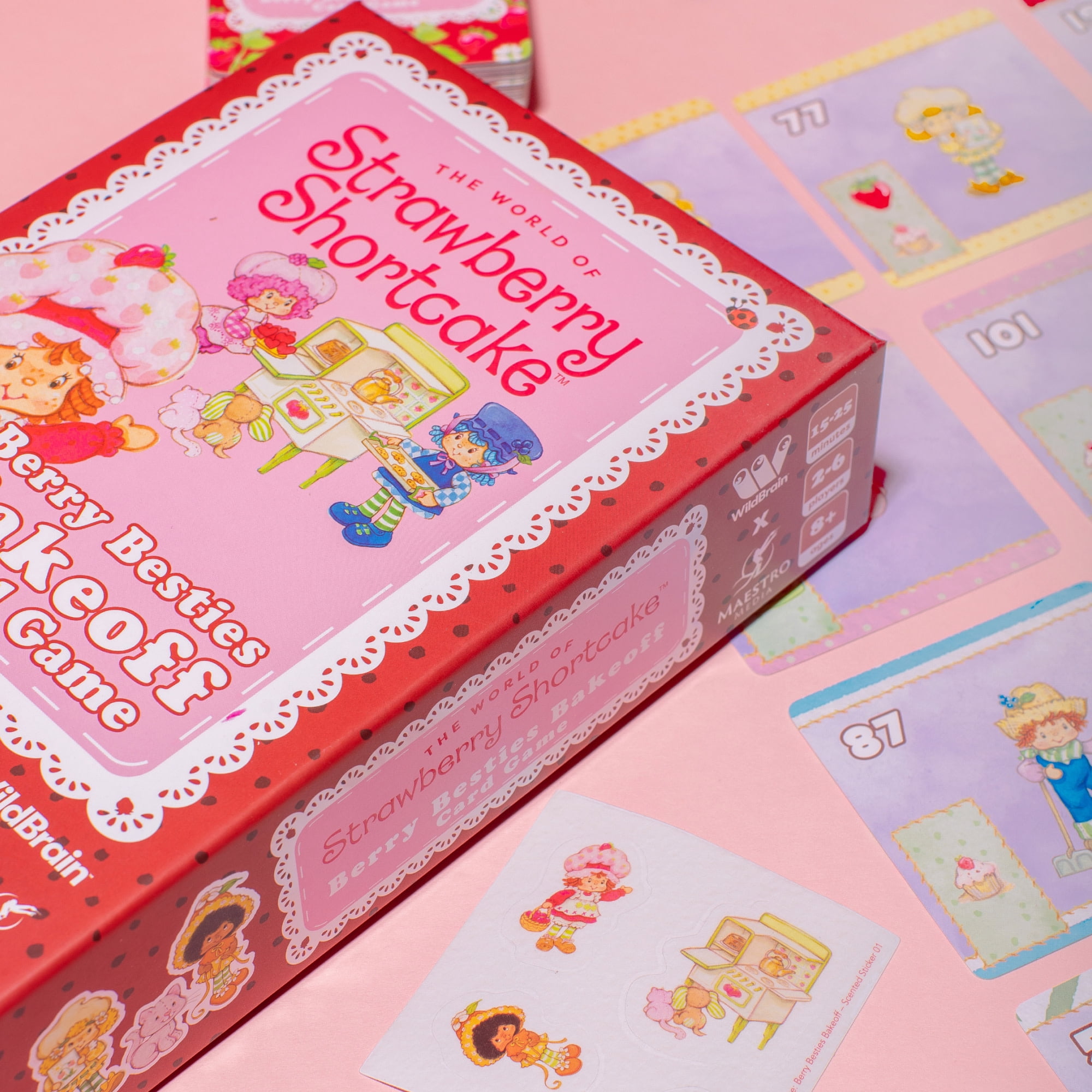 Maestro Media: Strawberry Shortcake: Berry Besties Bake-off - Card Game, Strategy & Bidding, Playful Theme & Design, Kids Ages 8+, 2-6 Players, 30 Min