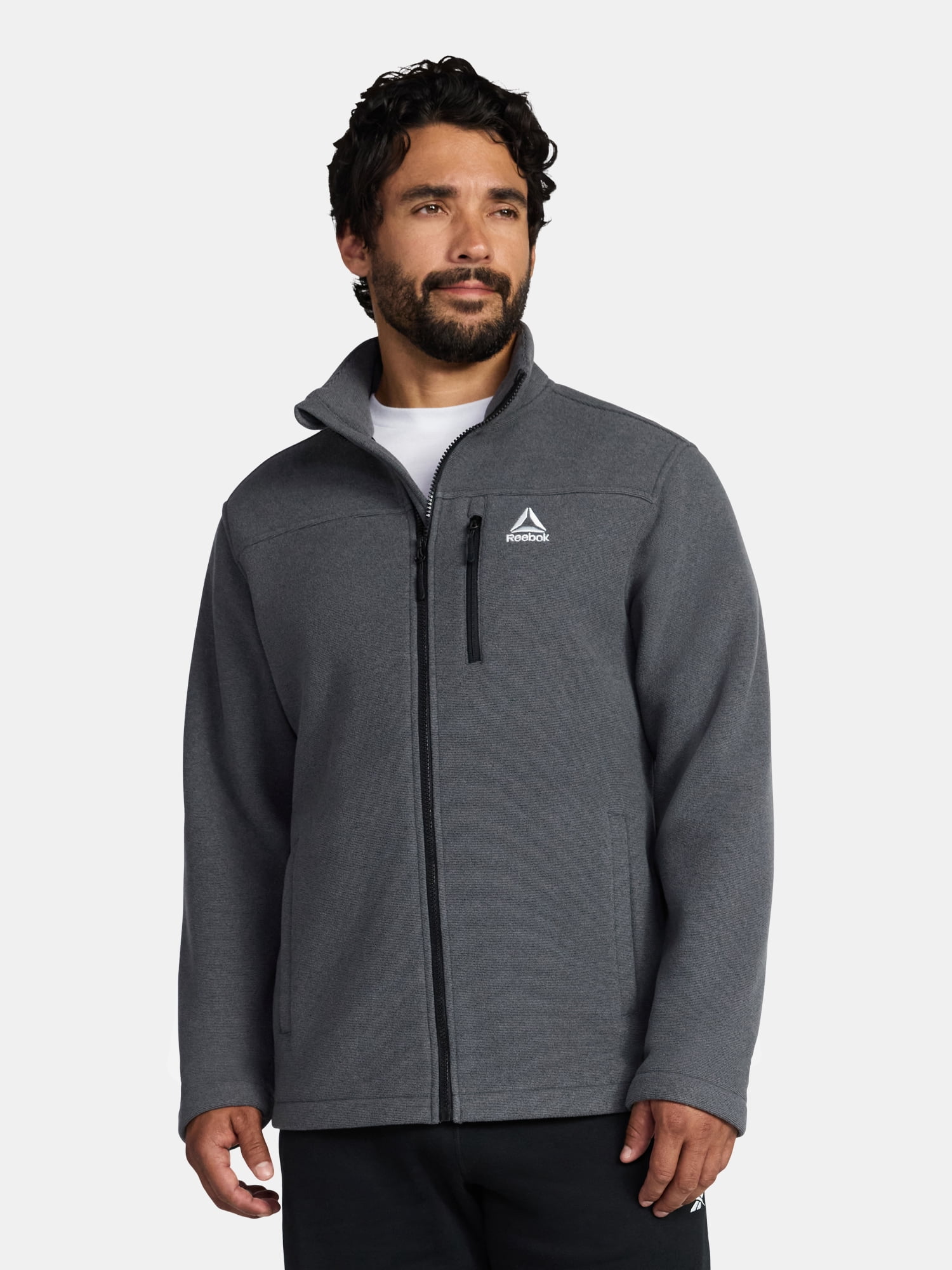 Reebok Men and Big Men's Fleece Zip Jacket, Sizes S-3XL