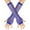 Blue, variant on Women's Summer Thick Fishnet Stretch Long Gloves, Punk Fingerless Nightclub Party Gloves Green,One Size