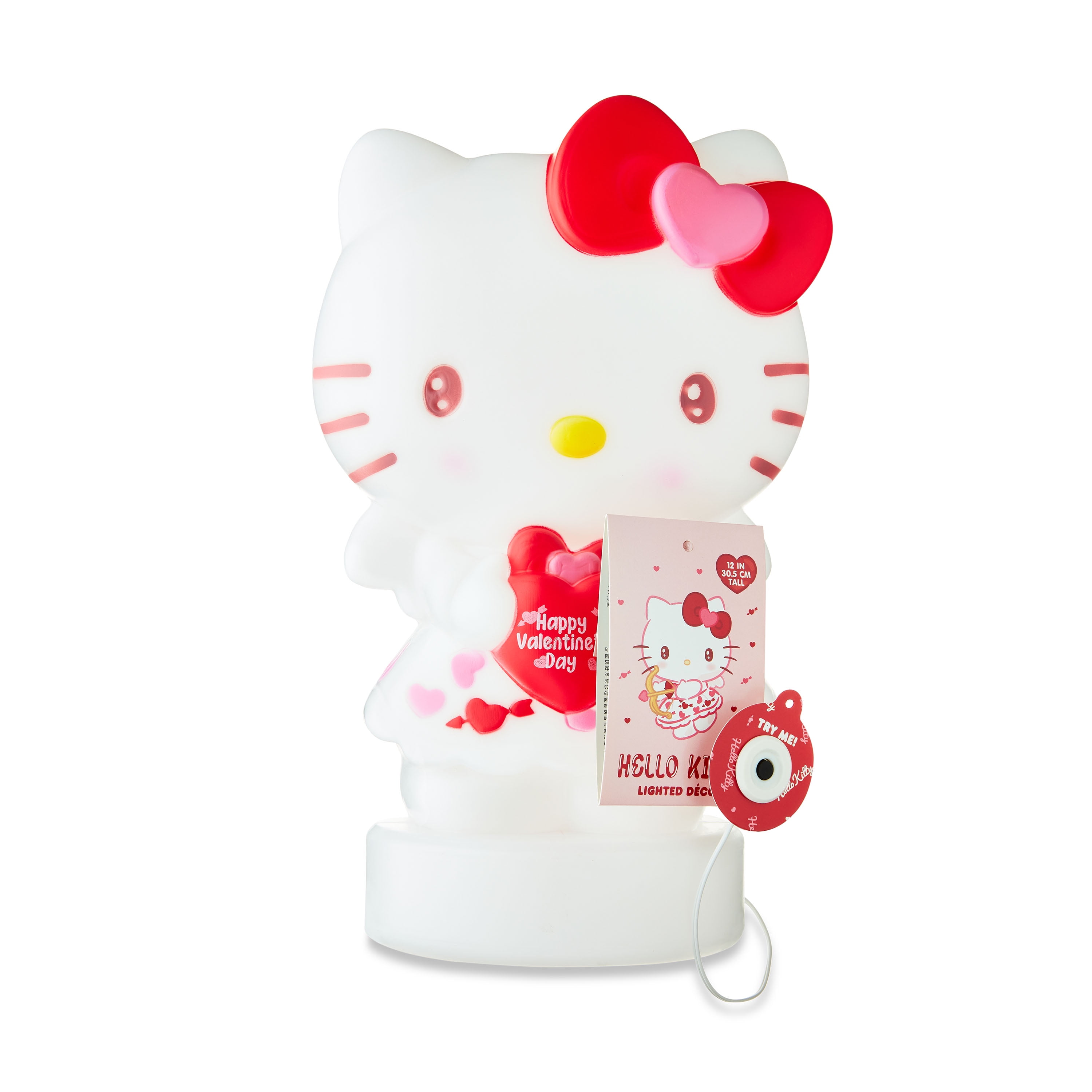 Valentines Day Lighted Blow Mold Décor Hello Kitty w/ Heart Sanrio