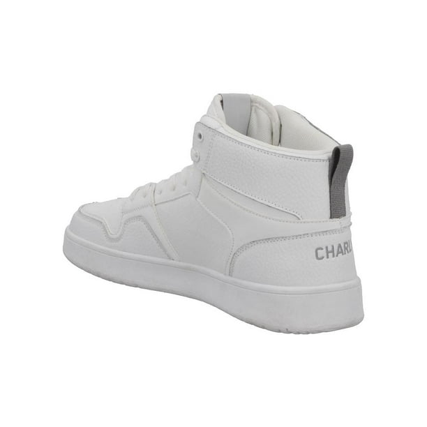 Tenis Hombre Escolacr CHARLY Tipo Botin Velcro blanco 30