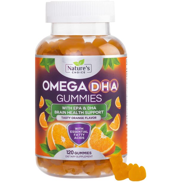 Omega 3 Fish Oil Gummies, Extra Strength Omega 3s with DHA & EPA, Heart Healthy, Joint & Brain