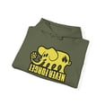 thumbnail image 4 of Never Forget Elephant Hoodie Black Label Skate Board Sweatshirt Yellow - L / Military Green, 4 of 7