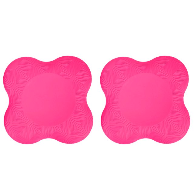 Almohadilla de entrenamiento para Yoga, almohadilla de entrenamiento para codo y rodilla, cojín de PU, esteras de ejercicio, antideslizante de doble cara (rojo), 2 uds.