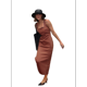 thumbnail image 2 of Vestido Informal Liso Sin Mangas con Tirantes Finos para Mujer Marrón L, 2 of 10