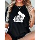 thumbnail image 1 of Women's "Mama Bunny" Graphic T-Shirt - 100% Cotton, Casual Round Neck Short Sleeve Tee with Rabbit Silhouette, Comfortable Knit Fabric, Ideal for All Seasons Tee For Adult, Men, Women, Teen, Teenager, 1 of 6