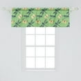 thumbnail image 2 of Ambesonne Dragonfly Window Valance, Random Design of Wild Nature Insects Cabbage Butterflies, Curtain Valance for Kitchen Bedroom Decor with Rod Pocket, 54" X 18", Petrol Blue Pale Green, 2 of 3
