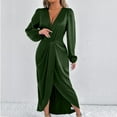 thumbnail image 5 of PFRNLF Dresses for Women ,Womens Long Sleeve Wedding Guest Dress V Neck Cocktail Church Maxi Dresses, 5 of 8